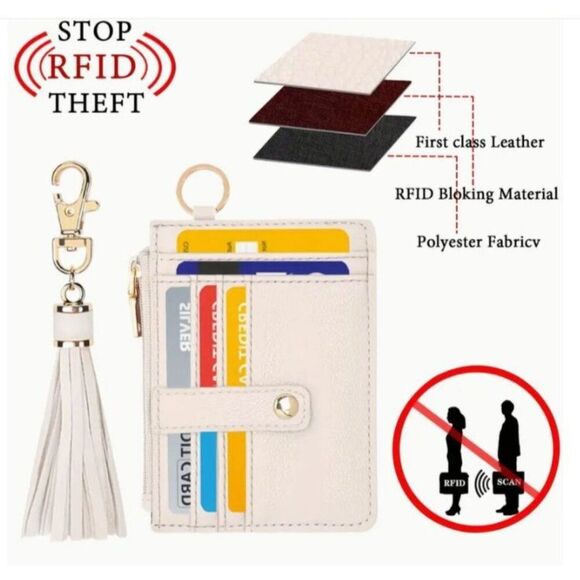 RFID Keychain Wristlet with Wallet Slim NWT - Picture 4 of 5